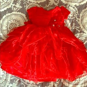 Nannette Girl 3T Red Formal Dress